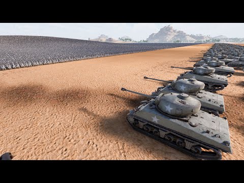 500.000 Heavy Knights vs 500 Shermans | Ultimate Epic Battle Simulator 2