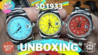 STEELDIVE SD1933 | Unboxing 3 NEW Colors! 39mm Sport Watch