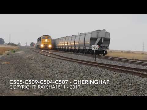 5MR3 - C505-C509-C504-C507 (Grain) Gheringhap - Australian Trains by Raysha1811