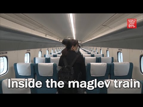 Test ride of updated maglev bullet train