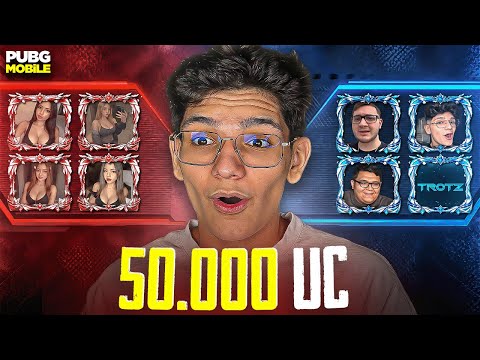 KADIN YAYINCI VS 4 YOUTUBER! 50.000UC CEZALI - PUBG MOBİLE