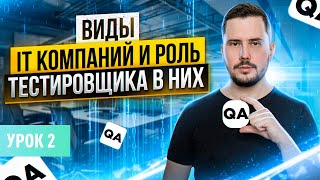 Какие бывают IT компании? Типы (виды) ИТ компаний. Роль тестировщика в IT? | Урок 2 | QA Labs