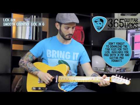 Lick 224/365 - Smooth Country Lick in G | 365 Guitar Licks Project