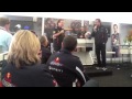 Christian Horner talks in the Paddock Club at ...