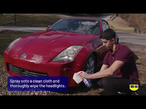 How To Restore Car Headlights - WD-40® Multi-Use Product (WD-40® Smart Straw® / WD-40® EZ Reach™)