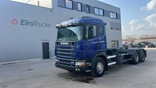 Scania 124 - 470 (BELGIAN TRUCK / 6X2 / PDE / GOOD CONDITION) hook lift truck | Image 4 - Autoline