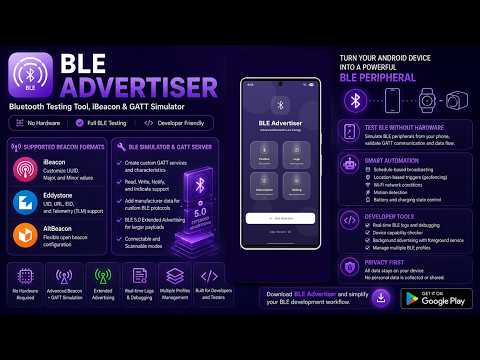 BLE Advertiser(GATT Simulator) video thumbnail