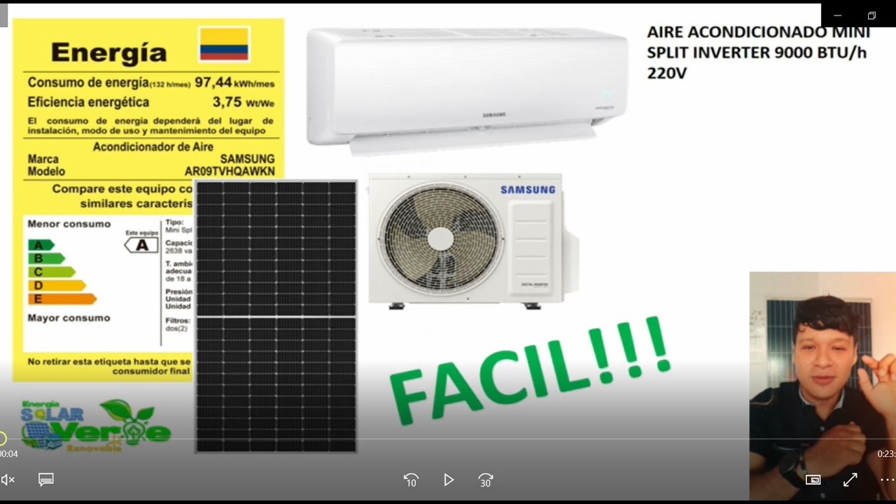 How many solar panels does an Air Conditioner need? Easy calculation