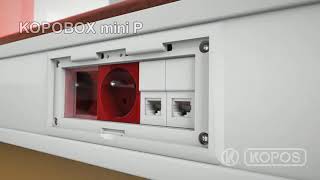 Miniatură video Doza 6 module pentru montaj in canal cablu tip PK 110x70