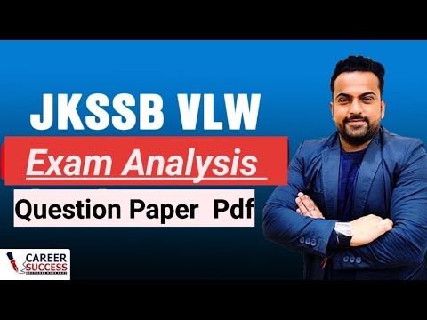 Jkssb VLW Exam Analysis || Download paper pdf link ðŸ‘‡ #jkssb #Jkssbvlw