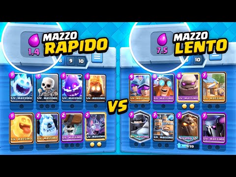 Il Deck Più VELOCE contro il Deck Più LENTO! Chi Vince? Clash Royale ITA!