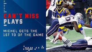 Brady, Gronk &amp; Michel Lead Pats to 1st TD of the Game | Super Bowl LIII Can’t-Miss Play