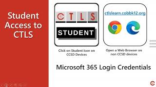 How to Access CTLS Student