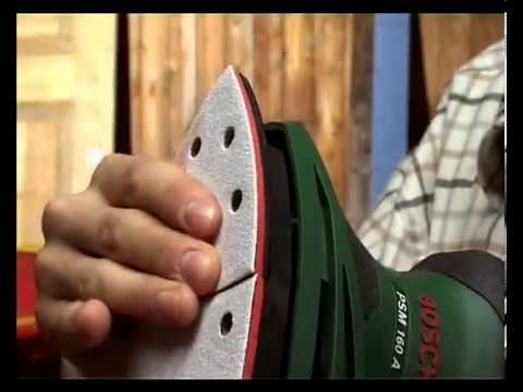 Trikampis šlifuoklis Bosch PSM 160 A video