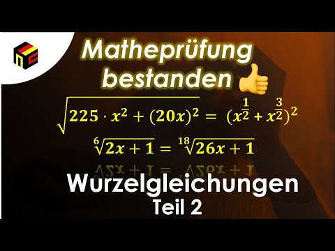 Vorbereitung Aufnahmetest Studienkolleg Wurzelgleichungen [Teil 2]