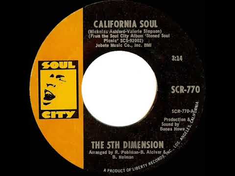 1969 HITS ARCHIVE: California Soul - 5th Dimension (mono 45)