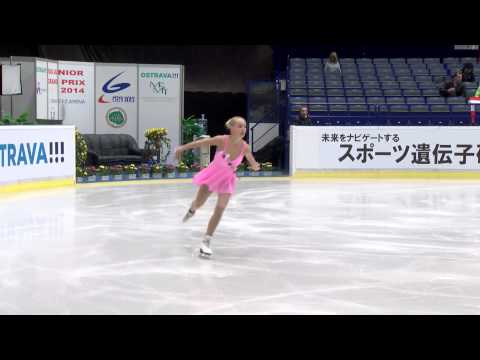 ISU 2014 Jr Grand Prix Ostrava Ladies Short Program Lutricia BOCK GER