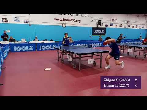 Si Zhigao (2483) vs Ethan Liu (2217) - JOOLA Spring Open at ICC on 3-20-2022