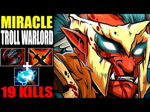 Troll Warlord Too Imba? Don't Let Miracle Get Farm Epic Godlike Performance 7.23 Gameplay Dota 2