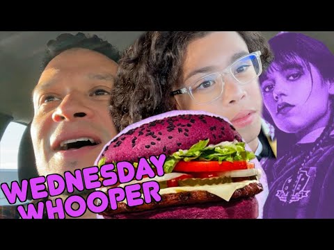 We try the WEDNESDAY WHOPPER BURGER!! #funny #facts