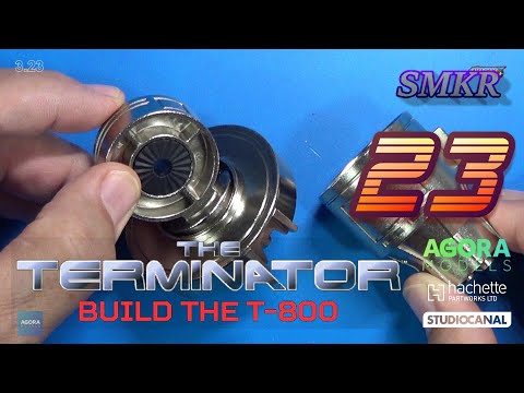 Agora Models Build the T-800 Terminator Pack 3 Stage 23 - Assemble Right Shoulder Joint