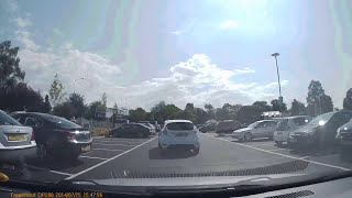 preview picture of video 'Car reverses out not looking at morrisons car park dalkeith'