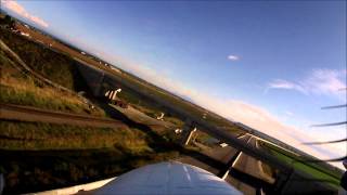 Maiden Beechcraft Duke 60 Over South Fraser Perimeter Road   Canopy Cam Day 1