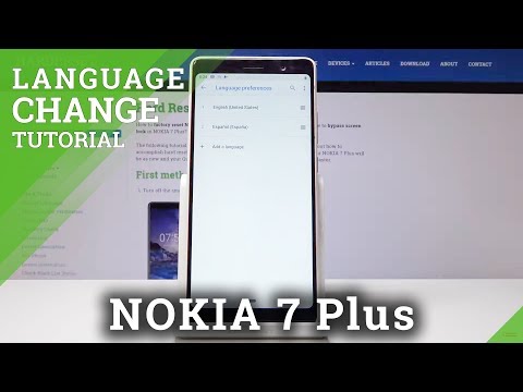 How to Change Language in NOKIA 7 Plus - Update Default Language
