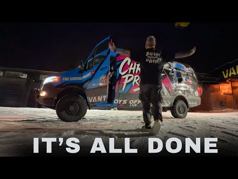 ES IST VORBEI. Der ultimative Sprinter-Van-Ausbau ist abgeschlossen. DIE LETZTE SCHRAUBE