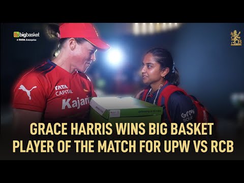 UPW vs RCB: Big Basket Player of the Match Grace Harris | WPL 2026 | Game Day
