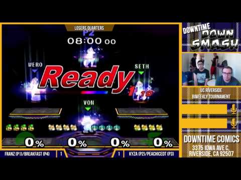 Downtime Downsplash - Doubles Losers Quarters: Franz/Breakfast (Green) vs. PeachIcedT/Kyza (Blue)