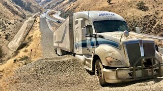 Truck Use Runaway Ramp | Runaway Truck Ramp in Use