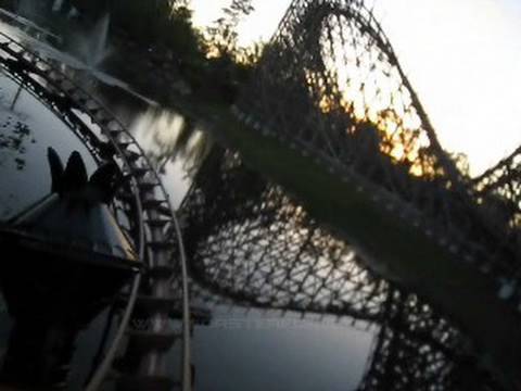 Runaway Mine Train Front Seat on-ride POV Six Flags Great Adventure