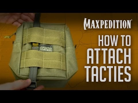 Molle Attachment: Use Maxpedition TacTie Attachment Straps for Tactical Gear Interaction