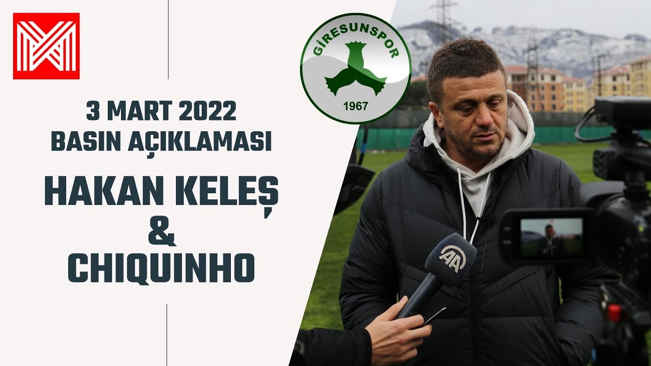 Giresunspor'da Rizespor maçı öncesi Hakan Keleş ve Chiquinho'dan açıklamalar