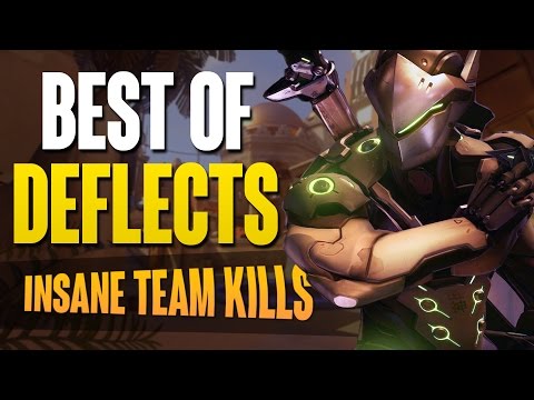 Overwatch: Best Genji Deflects! (Insane Ultimate Deflects)