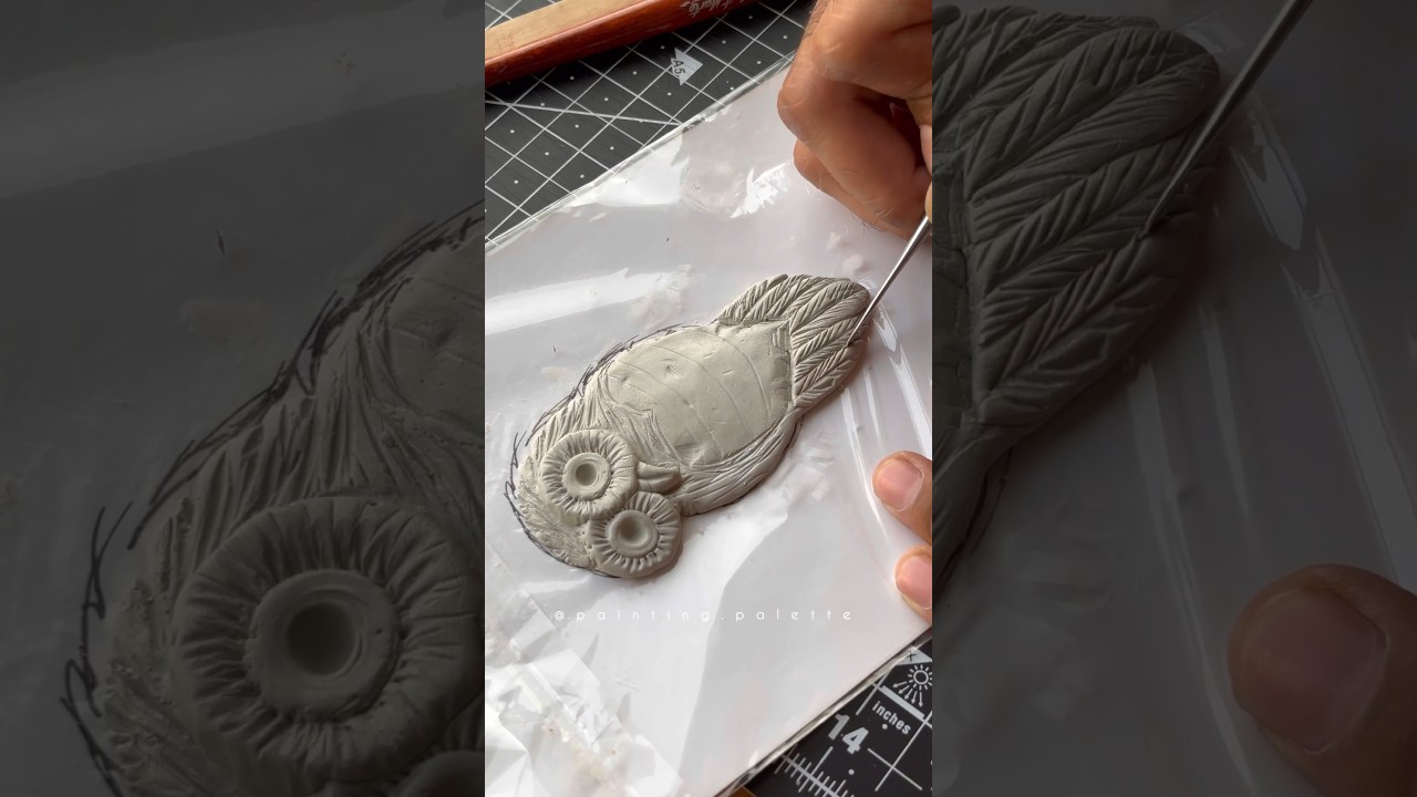 DIY - Simple Owl 🦉 Fridge Magnet #diy #traditionalcharm #art #craft #clay #clayart #clayvideos