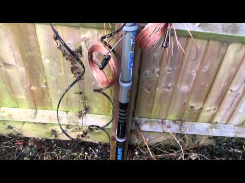 Installing a G5RV Inverted V Antenna for HF use on a Fishing Pole