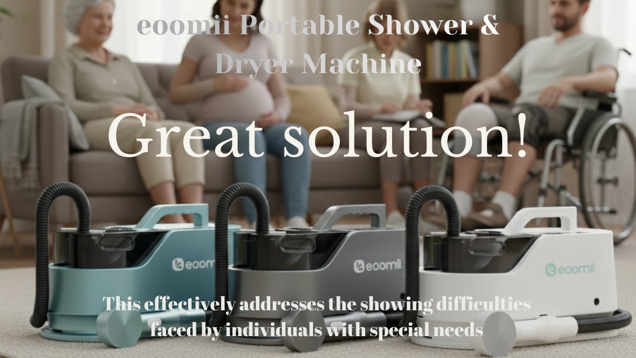 eoomii Portable Shower & Dryer Machine,The ultimate all-in-one solution for showering and drying.