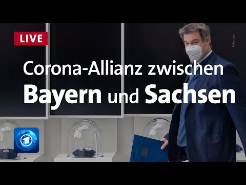 Söder und Kretschmer stellen “Covid-19-Allianz" von Bayern und Sachsen vor