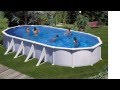 Video: Piscina desmontable Gre Atlantis ovalada acero chapa blanca 610x375x132