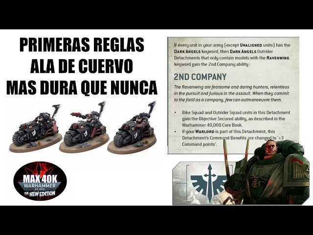 Vídeo relacionado con KR Multicase Tray Set: Dark Angels Ravenwing battleforce