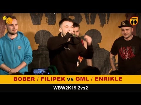 Bober/Filipek 🆚 Gml/Enrikle 🎤 WBW 2019 2vs2 (freestyle rap battle)