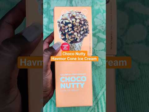 Choco Nutty Cone Ice Cream | Havmor Havfunn | Havmor Ice Cream | Unwrapping Ice Cream #shorts #cone