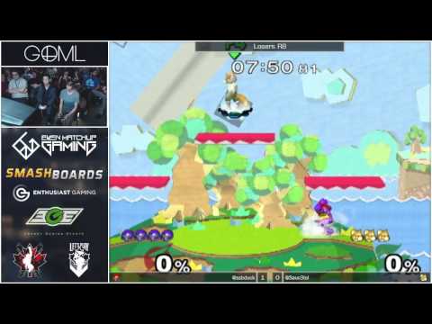 GOML 2015 - EMG | Sauc3 (Fox) vs Duck (Samus) - SSBM Singles Top 16