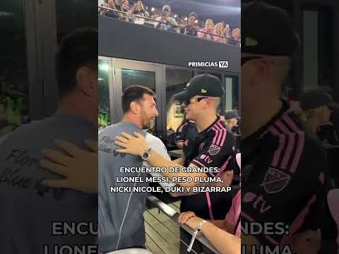 🤩 LIONEL MESSI JUNTO A DUKI, NICKI NICOLE, BIZARRAP Y PESO PLUMA