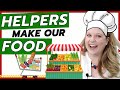 Food Community Helpers Online Preschool Circle Time Learning Fun