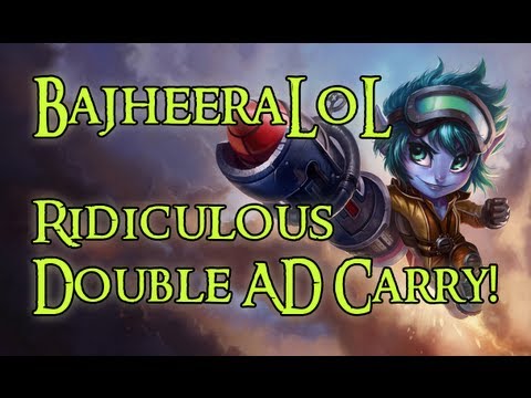 BajheeraLoL - Ridiculous Double ADC Ranked Game - League of Legends Commentary