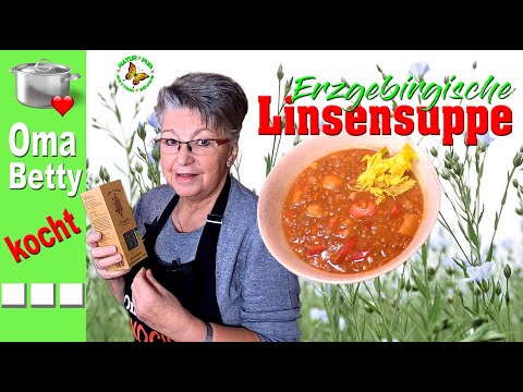 Erzgebirge lentil soup with lentils from the Swabian Alb region / also vegan