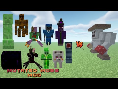 All (Mutated Mobs MOD) VS. Crushroom (The erebus MOD) in MINECRAFT. 1VS1 #minecraft #mc #vs